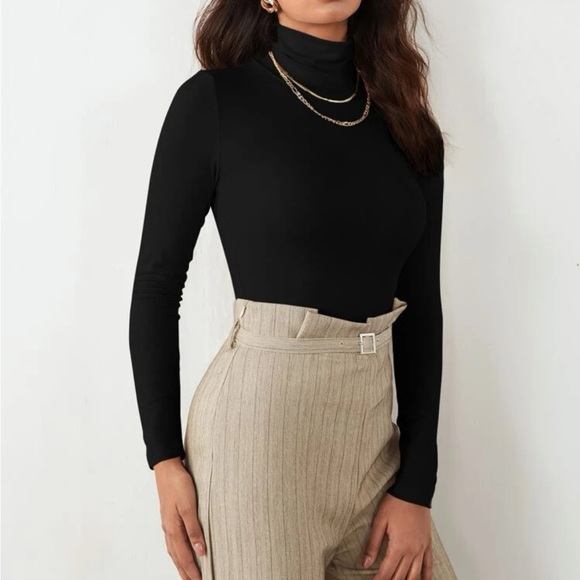 Boho casual high neck fitted top - Picture 4 of 15